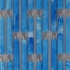 Vliegengordijn op maat: hulzen verspringen blauw gevlekt (bouwpakket)